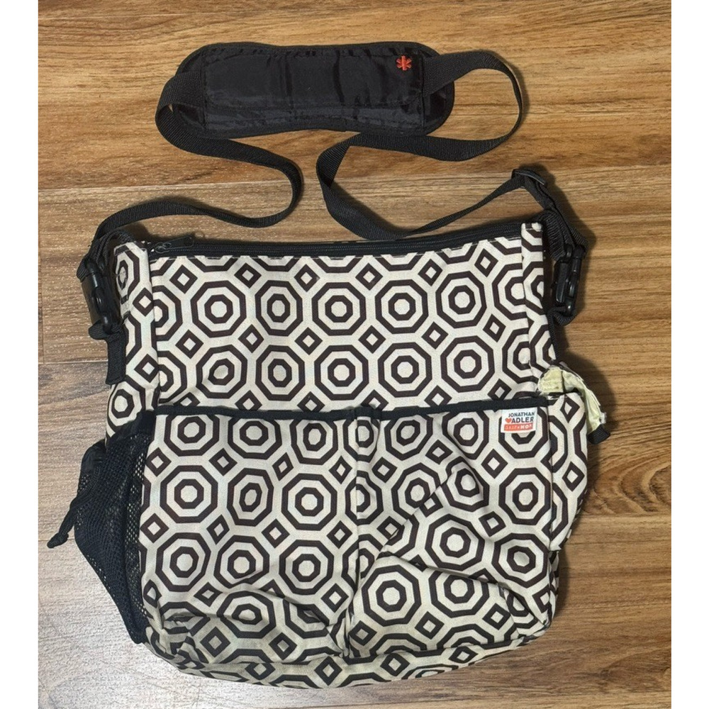 Jonathan Adler × Skip Hop Duo Messenger Diaper Bag (Nixon pattern)